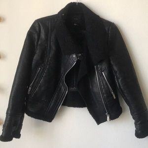 Faux Leather Moto Jacket